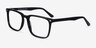 Tactician Noir AcétateMontures de lunettes de vue d'EyeBuyDirect, Vue d'Angle