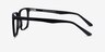 Tactician Noir AcétateMontures de lunettes de vue d'EyeBuyDirect, Vue de Côté