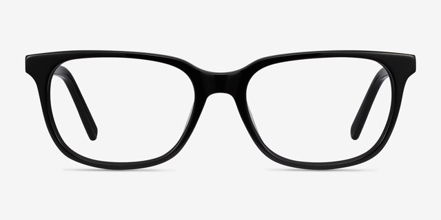 Peruse Black AcetateEyeglass Frames from EyeBuyDirect, Front View