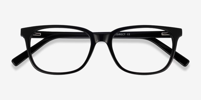 Peruse Black AcetateEyeglass Frames from EyeBuyDirect, Closed View