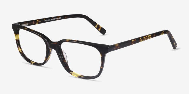 Peruse Tortoise AcetateEyeglass Frames from EyeBuyDirect, Angle View