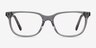Peruse Clear Gray AcetateEyeglass Frames from EyeBuyDirect, Front View