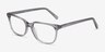 Peruse Clear Gray AcetateEyeglass Frames from EyeBuyDirect, Angle View