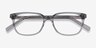 Peruse Clear Gray AcetateEyeglass Frames from EyeBuyDirect, Closed View