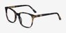 Tower Green Tortoise AcétateMontures de lunettes de vue d'EyeBuyDirect, Vue d'Angle