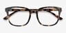 Tower Green Tortoise AcétateMontures de lunettes de vue d'EyeBuyDirect, Vue Rapprochée