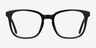 Tower Black AcetateEyeglass Frames from EyeBuyDirect, Front View
