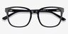 Tower Black AcetateEyeglass Frames from EyeBuyDirect, Closed View