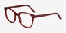 Tower Blood Orange AcetateEyeglass Frames from EyeBuyDirect, Angle View
