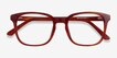 Tower Blood Orange AcetateEyeglass Frames from EyeBuyDirect, Closed View