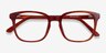 Tower Blood Orange AcetateEyeglass Frames from EyeBuyDirect, Closed View