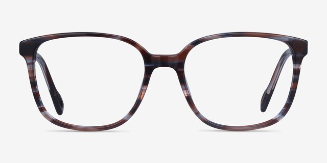 Joanne Striped AcetateEyeglass Frames from EyeBuyDirect, Front View