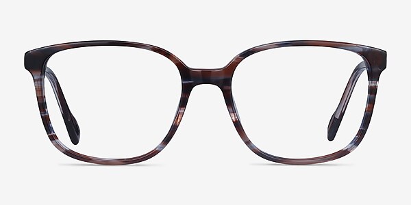 Joanne Striped Acetate Eyeglass Frames