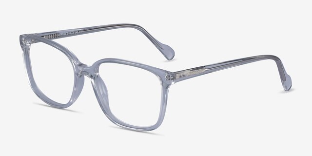 Joanne Clear AcetateEyeglass Frames from EyeBuyDirect, Angle View