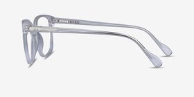 Joanne Transparent Acétate Montures de lunettes de vue d'EyeBuyDirect, Vue de Côté