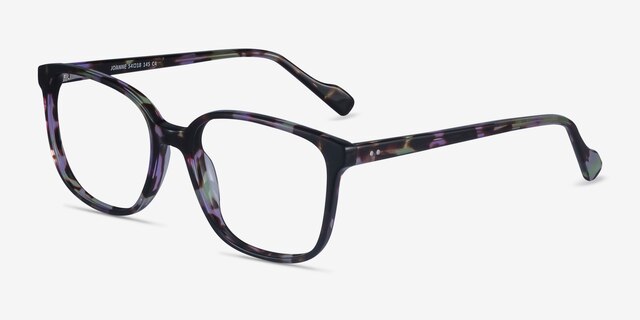 Joanne Fleuries AcétateMontures de lunettes de vue d'EyeBuyDirect, Vue d'Angle