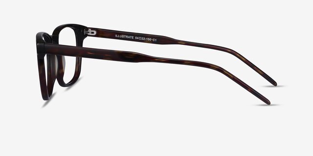 Illustrate Tortoise AcetateEyeglass Frames from EyeBuyDirect, Side View