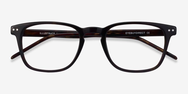 Illustrate Tortoise AcetateEyeglass Frames from EyeBuyDirect, Closed View