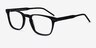 Illustrate Black AcetateEyeglass Frames from EyeBuyDirect, Angle View