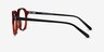 Atlantic Orange AcetateEyeglass Frames from EyeBuyDirect, Side View
