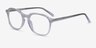 Atlantic Clear AcetateEyeglass Frames from EyeBuyDirect, Angle View