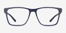 Spencer Blue PlasticEyeglass Frames from EyeBuyDirect, Front View