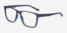 Spencer Blue PlasticEyeglass Frames from EyeBuyDirect, Angle View