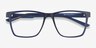Spencer Blue PlasticEyeglass Frames from EyeBuyDirect, Closed View