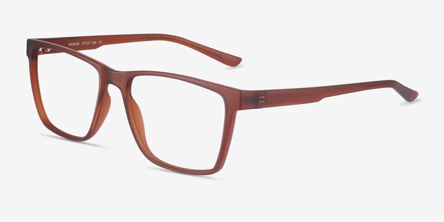 Spencer Brown PlasticEyeglass Frames from EyeBuyDirect, Angle View
