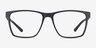 Spencer Noir PlastiqueMontures de lunettes de vue d'EyeBuyDirect, Vue de Face