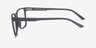 Spencer Noir PlastiqueMontures de lunettes de vue d'EyeBuyDirect, Vue de Côté