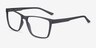 Spencer Gray PlasticEyeglass Frames from EyeBuyDirect, Angle View