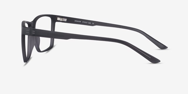 Spencer Gray PlasticEyeglass Frames from EyeBuyDirect, Side View