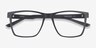 Spencer Gray PlasticEyeglass Frames from EyeBuyDirect, Closed View