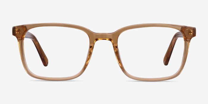 Charlie Clear Brown Acétate Montures de lunettes de vue d'EyeBuyDirect