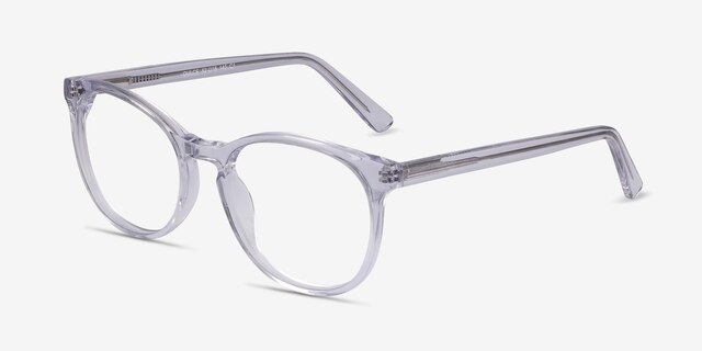 Dulce Clear AcetateEyeglass Frames from EyeBuyDirect, Angle View