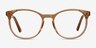 Dulce Yellow AcetateEyeglass Frames from EyeBuyDirect, Front View