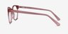 Dulce Rose AcétateMontures de lunettes de vue d'EyeBuyDirect, Vue de Côté