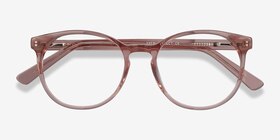 Dulce Rose Acétate Montures de lunettes de vue d'EyeBuyDirect, Vue Rapprochée