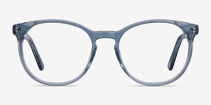 Dulce Blue Acetate Eyeglass Frames from EyeBuyDirect