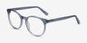 Dulce Blue AcetateEyeglass Frames from EyeBuyDirect, Angle View