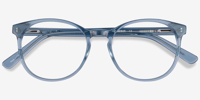 Dulce Blue AcetateEyeglass Frames from EyeBuyDirect, Closed View