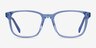 Longway Blue AcetateEyeglass Frames from EyeBuyDirect, Front View