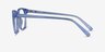 Longway Blue AcetateEyeglass Frames from EyeBuyDirect, Side View