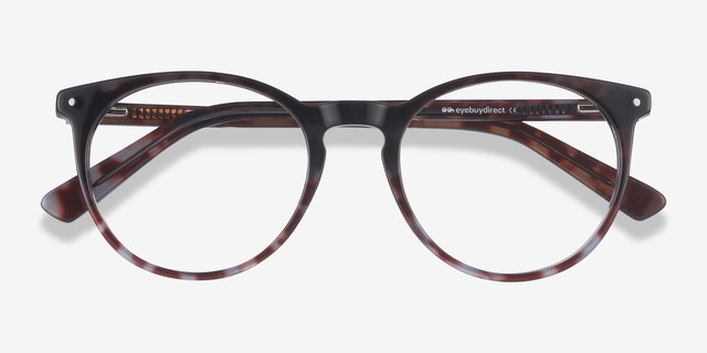Fleury Écailles AcétateMontures de lunettes de vue d'EyeBuyDirect, Vue Rapprochée