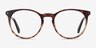Fleury Brown Floral AcétateMontures de lunettes de vue d'EyeBuyDirect, Vue de Face