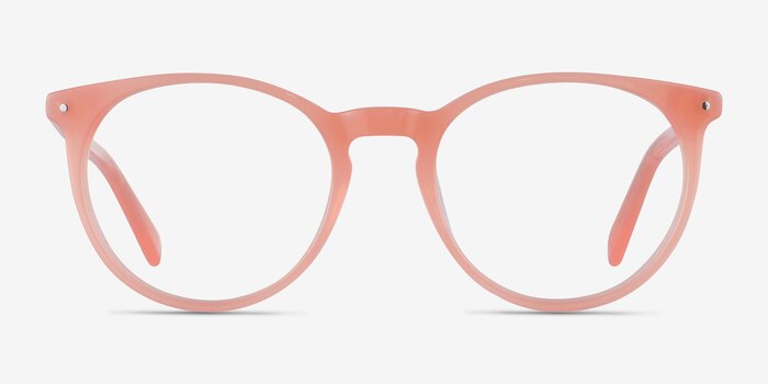 Fleury Pink Orange Acétate Montures de lunettes de vue d'EyeBuyDirect