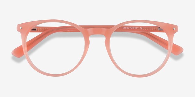 Fleury Pink Orange AcetateEyeglass Frames from EyeBuyDirect, Closed View