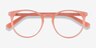 Fleury Pink Orange AcetateEyeglass Frames from EyeBuyDirect, Closed View