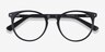 Fleury Black AcetateEyeglass Frames from EyeBuyDirect, Closed View